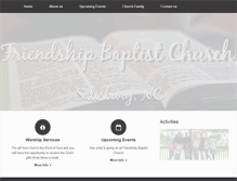 Tablet Screenshot of friendshipbaptistsalisbury.com